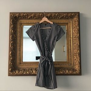 H&M Checkered Wrap Dress